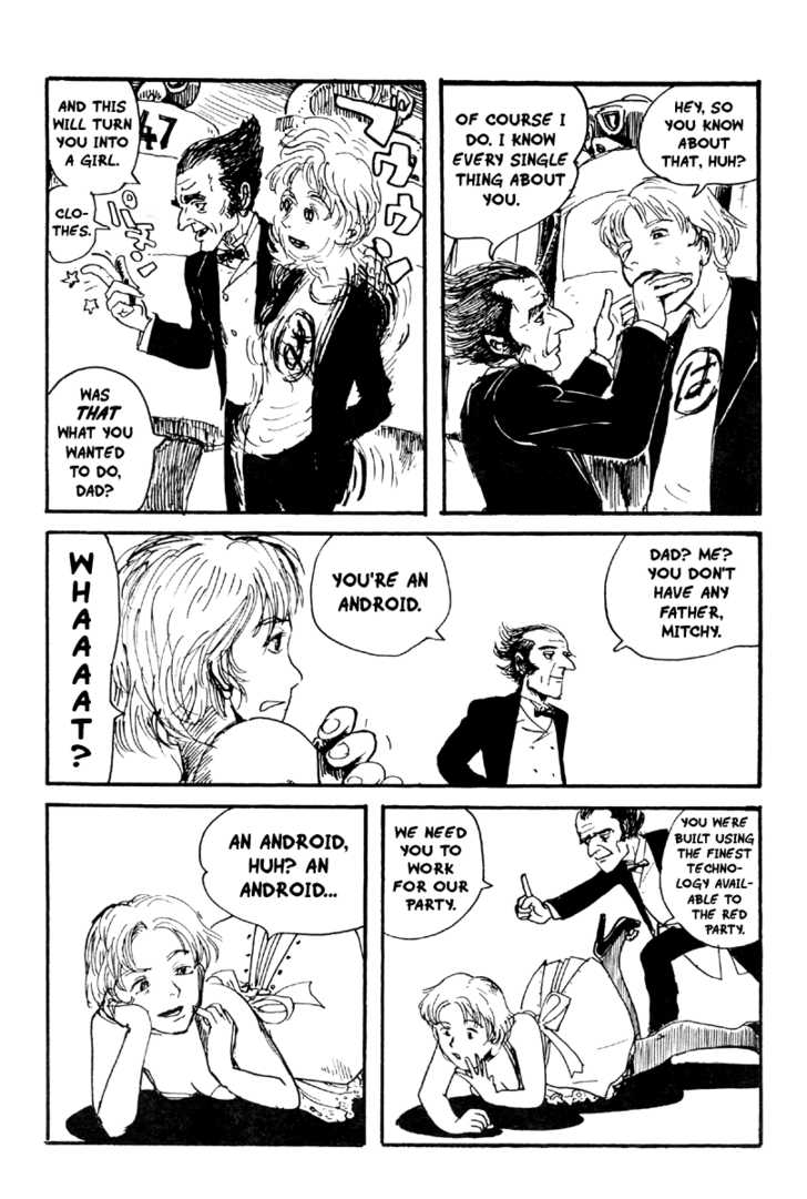 Osamu Tezuka 1949 Manga Metropolis with first feature of male to female trap character Osamu Tezuka 1949 Manga Metropolis with first feature of male to female trap character
