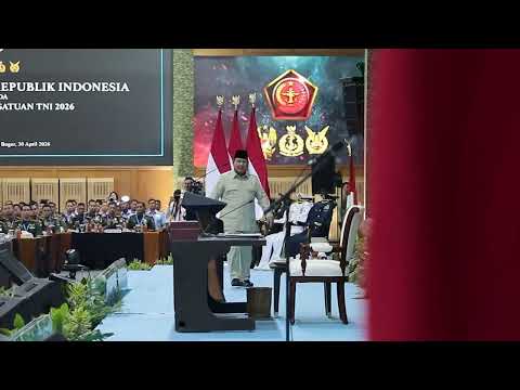 Prabowo Subianto Dorong Soliditas TNI di Taklimat Dansat 2026 Bogor