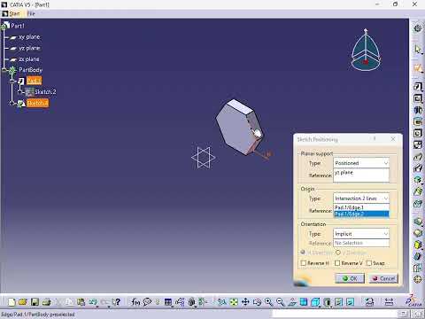 CATIA V5: Position Sketch vs Standard Sketch
