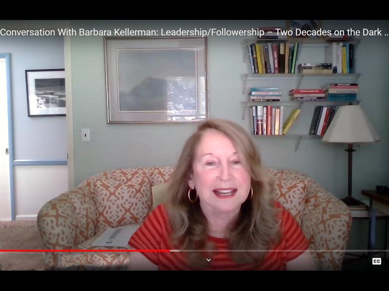 Screen Shot of Barbara Kellerman