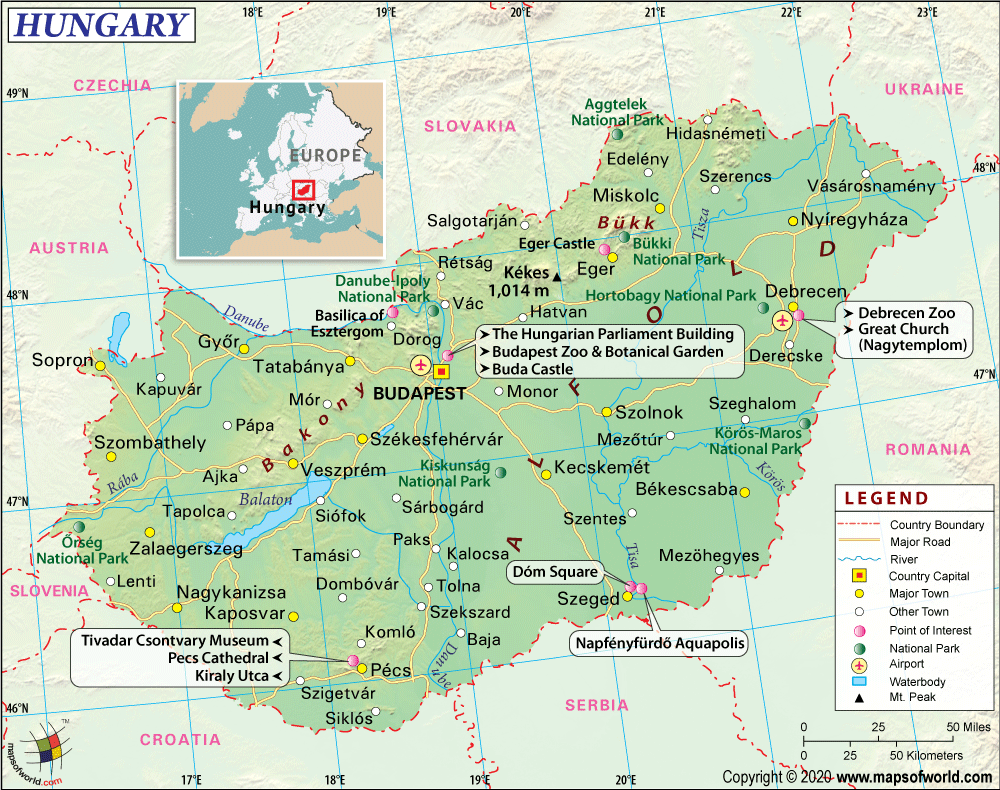Hungary Map