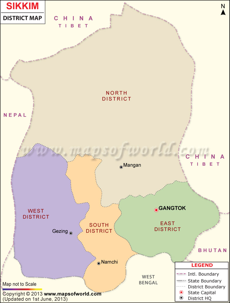 Sikkim Map
