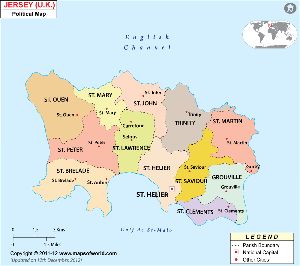 Jersey Map