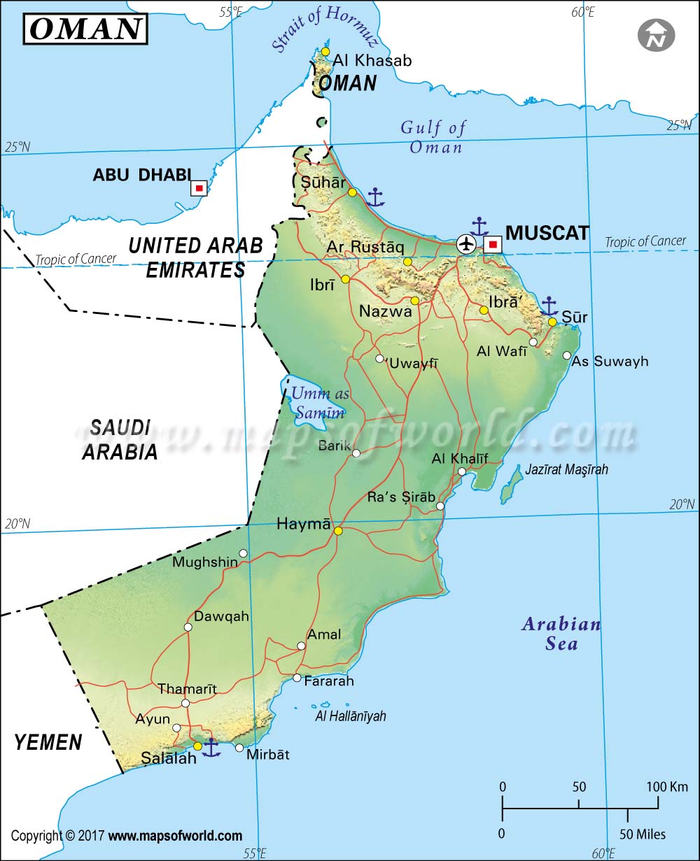 Oman Map
