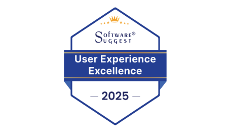 Software suggest User experience 2025 award badge