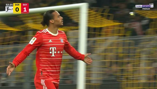 هدف بايرن ميونخ الثاني في مرمي بوروسيا دورتموند ليروي ساني