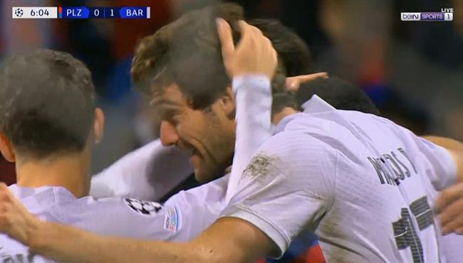 اهداف مباراة برشلونة وفيكتوريا بلزن 4 2 دوري ابطال اوروبا