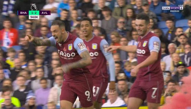 اهداف مباراة استون فيلا وبرايتون 2 1 الدوري الانجليزي