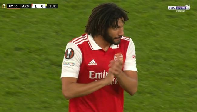 ملخص لمسات محمد النني في مباراة ارسنال وزيورخ بالدوري الاوروبي