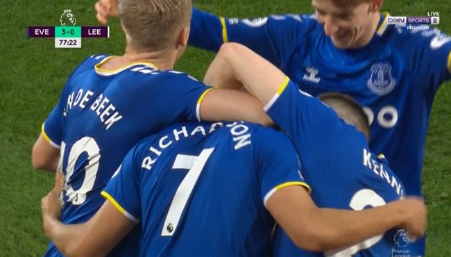 اهداف مباراة ايفرتون وليدز يونايتد 3 0 الدوري الانجليزي