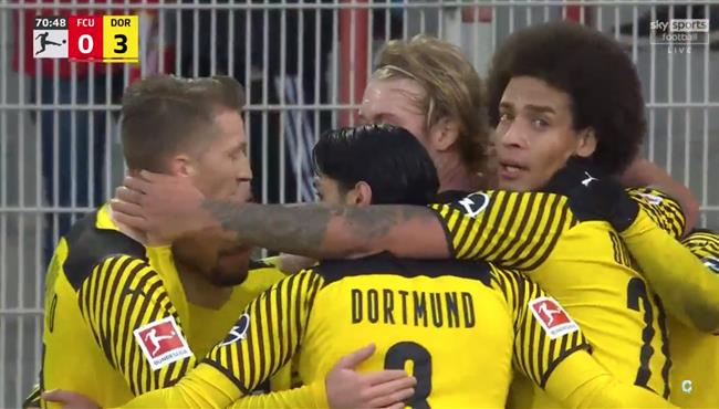 اهداف مباراة بورسيا دورتموند ويونيون برلين 3 0 الدوري الالماني