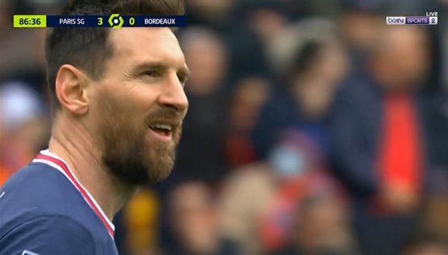 القائم يحرم ميسي من تسجيل هدف رائع امام بوردو بالدوري الفرنسي