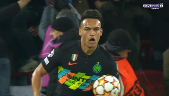 هدف لاوتارو مارتينيز الرائع في مرمي ليفربول بدوري ابطال اوروبا