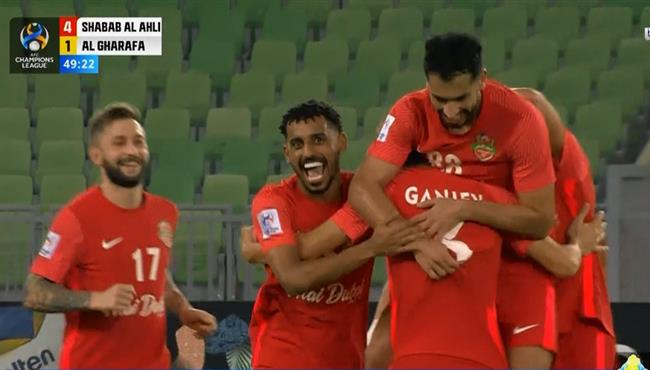 اهداف مباراة شباب الاهلي والغرافة 8 2 دوري ابطال اسيا