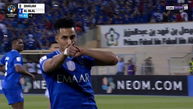 هدف سالم الدوسري القاتل في مرمي الشارقة بدوري ابطال اسيا