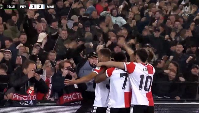 اهداف مباراة فينورد ومارسيليا 3 2 دوري المؤتمر الاوروبي