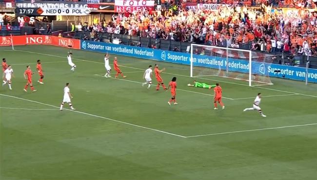 اهداف مباراة هولندا وبولندا 2 2 دوري الامم الاوروبية