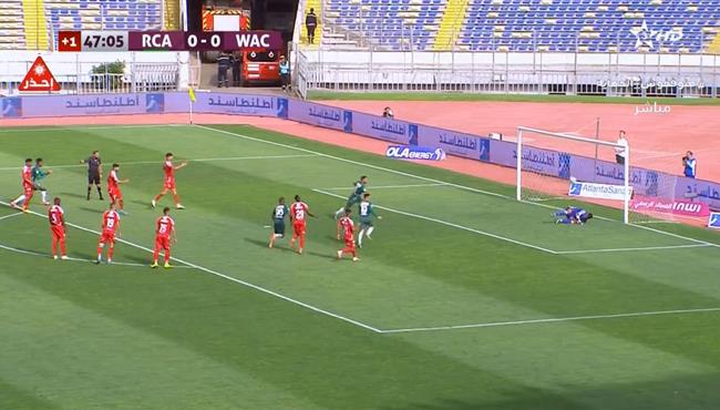 هدف الرجاء الاول في مرمي الوداد بالدوري المغربي