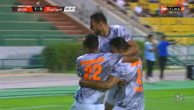 اهداف مباراة سيراميكا كليوباترا وفاركو 1 1 الدوري المصري