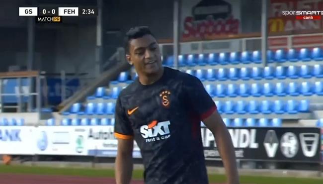 ملخص لمسات مصطفي محمد في مباراة جالطة سراي وفيديوتن الودية