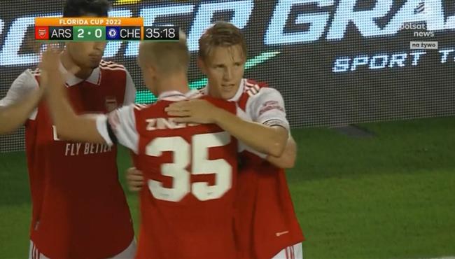 هدف ارسنال الثاني في مرمي تشيلسي اوديجارد