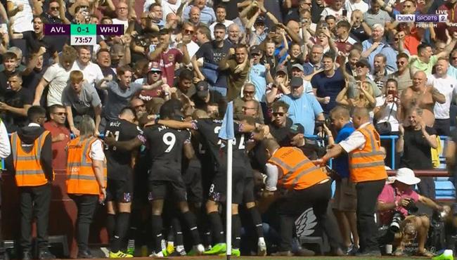 هدف فوز وست هام علي استون فيلا 1 0 الدوري الانجليزي