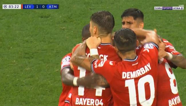 اهداف مباراة باير ليفركوزن واتلتيكو مدريد 2 0 دوري ابطال اوروبا