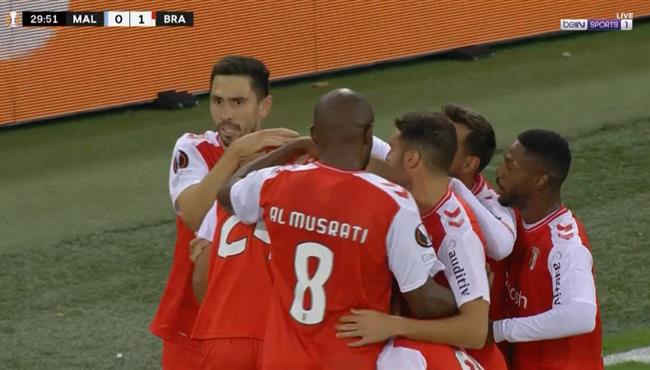 اهداف مباراة سبورتينج براجا ومالمو 2 0 الدوري الاوروبي