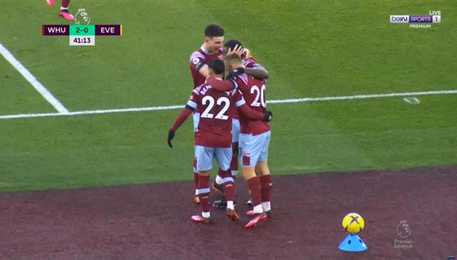 اهداف مباراة وست هام وايفرتون 2 0 الدوري الانجليزي