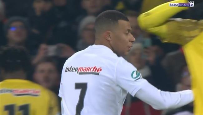 هدف مبابي الاول في مرمي بايس دي كاسل بكأس فرنسا