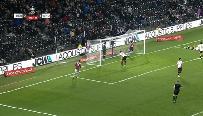 اهداف مباراة وست هام وديربي كاونتي 2 0 كاس الاتحاد الانجليزي