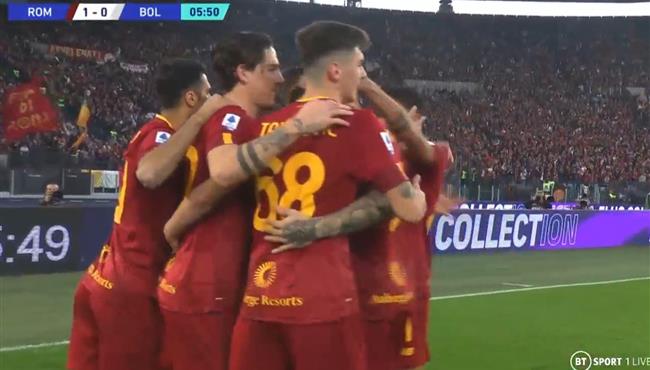 ملخص وهدف فوز روما علي بولونيا في الدوري الايطالي