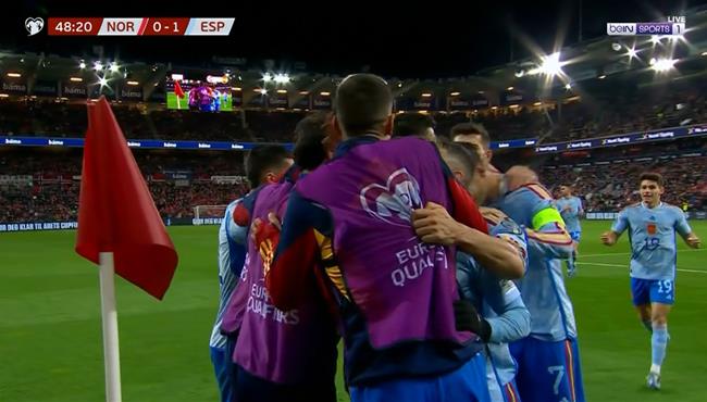 هدف فوز اسبانيا علي النرويج 1 0 تصفيات كاس امم اوروبا