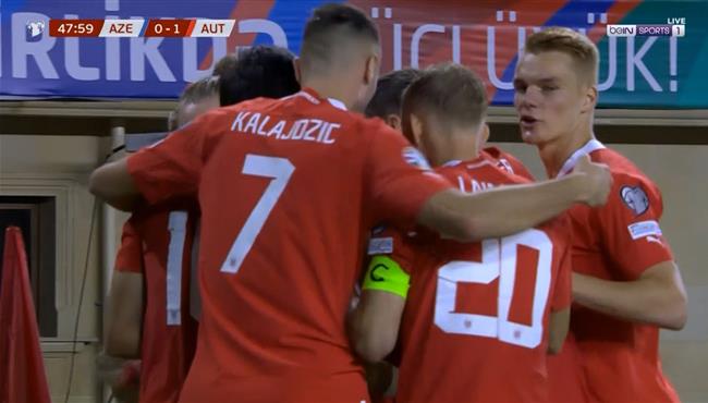هدف فوز النمسا علي إذربيجان 1 0 تصفيات امم اوروبا