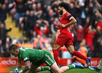 صور محمد صلاح يقهر بيكفورد وملاحظاته في مباراة ليفربول وإيفرتون