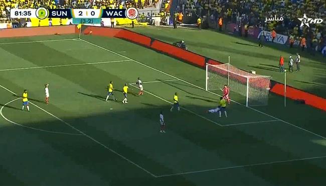 لاعب الوداد يهدر هدف قاتل امام صن داونز في نهائي دوري السوبر الافريقي