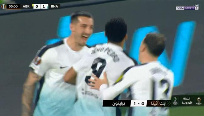 هدف فوز برايتون علي ايك اثينا 1 0 الدوري الاوروبي