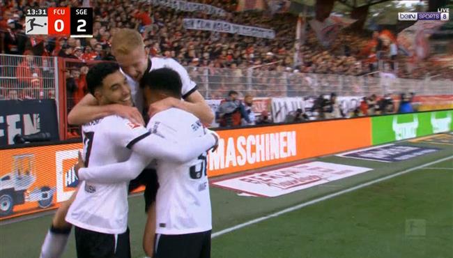 اهداف مباراة اينتراخت فرانكفورت ويونيون برلين 3 0 الدوري الالماني