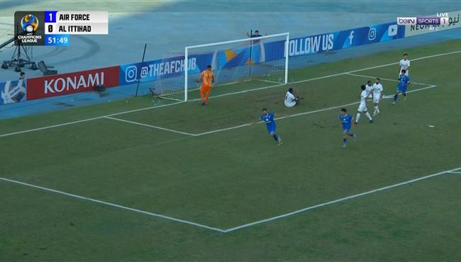 هدف القوة الجوية الثاني في مرمي الاتحاد بدوري ابطال اسيا