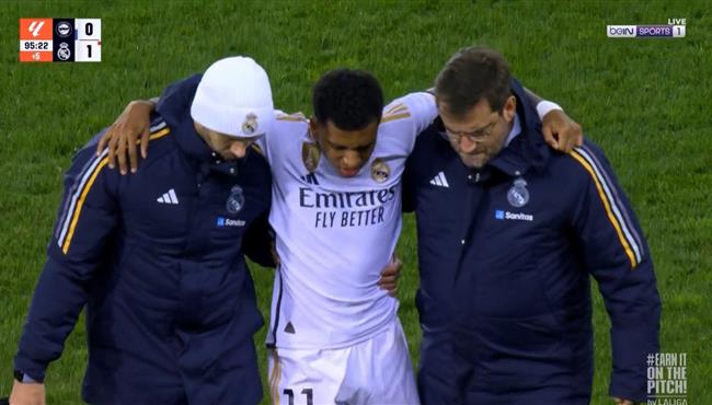 اصابة رودريجو وخروجه في مباراة ريال مدريد وديبورتيفو ألافيس بالدوري الاسباني