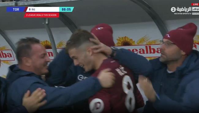 هدف عالمي في مباراة اودينيزي وتورينو بالدوري الايطالي