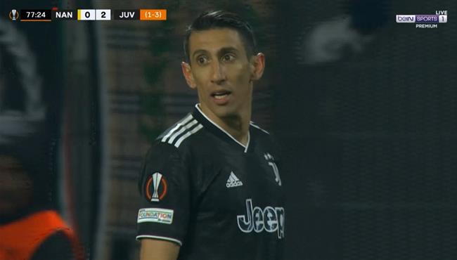 هاتريك دي ماريا في مباراة يوفنتوس ونانت بالدوري الاوروبي