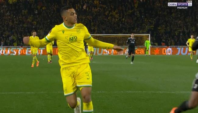 مصطفي محمد يهدر فرصة هدف امام يوفنتوس بالدوري الاوروبي