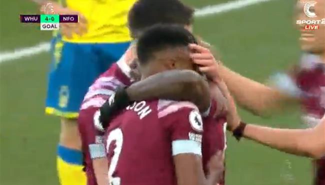 اهداف مباراة وست هام ونوتينجهام فورست 4 0 الدوري الانجليزي