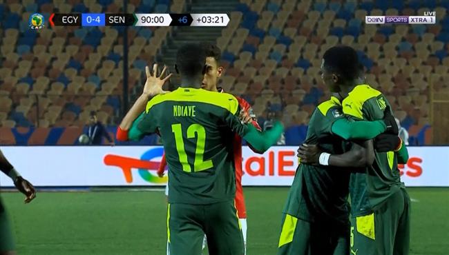 اشتباك بين لاعبي مصر والسنغال في كأس أمم أفريقيا للشباب