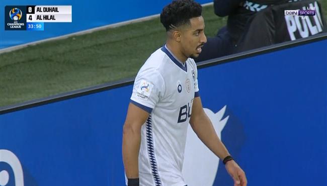 سالم الدوسري يهدر انفراد امام الدحيل بنصف نهائي دوري ابطال اسيا