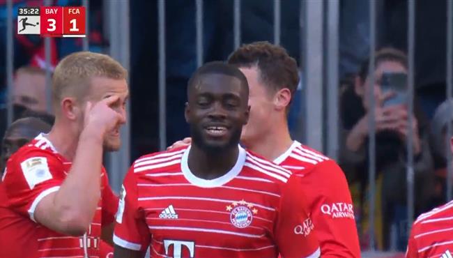 اهداف مباراة بايرن ميونخ واوجسبورج 5 3 الدوري الالماني