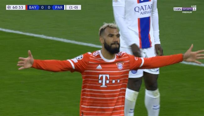 هدف بايرن ميونخ الاول في مرمي باريس سان جيرمان بعد خطا فادح من فيراتي