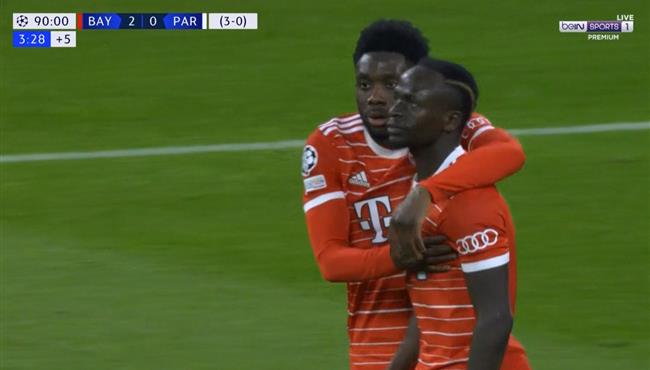 هدف ساديو ماني الملغي امام باريس سان جيرمان بدوري ابطال اوروبا