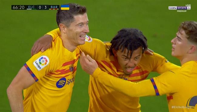 هدف ليفاندوفيسكي الثاني في مرمي التشي بالدوري الاسباني